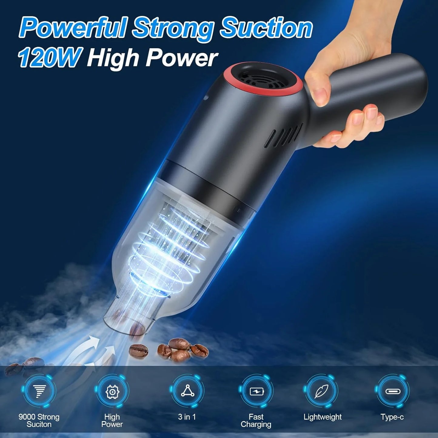 Mini Portable Rechargeable Vacuum Cleaner